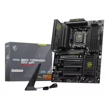 Moederbord MSI MAG B850 TOMAHAWK MAX WIFI — AMD B850, socket AM5, ATX, DDR5, 4×M.2, Wi-Fi 7, 5Gb LAN, 7.1 audio