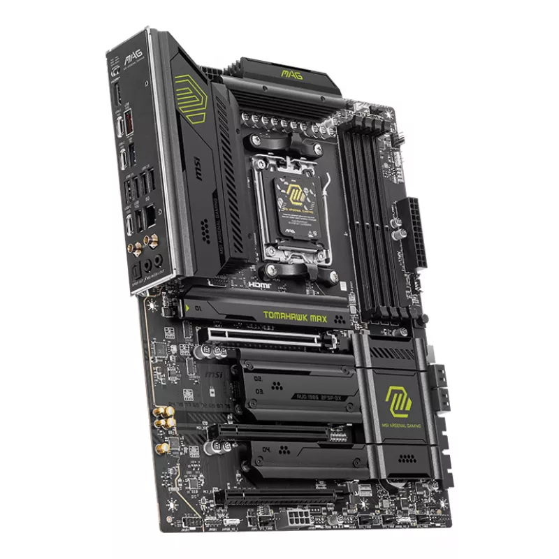 Moederbord MSI MAG B850 TOMAHAWK MAX WIFI — AMD B850, socket AM5, ATX, DDR5, 4×M.2, Wi-Fi 7, 5Gb LAN, 7.1 audio