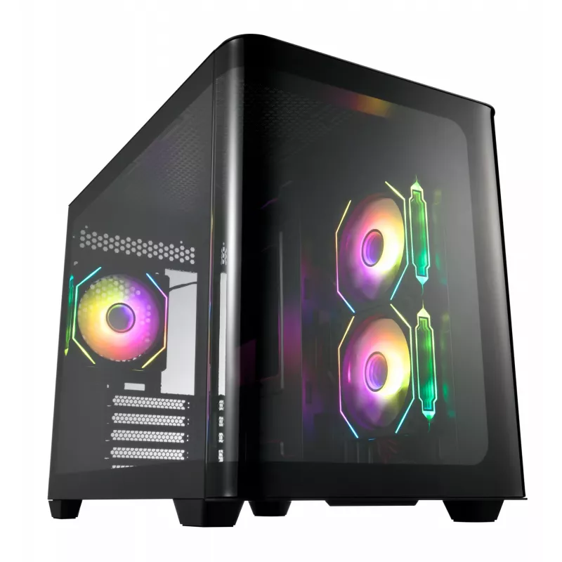 FSP S380-BA behuizing mini tower mITX, mATX zwart ARGB