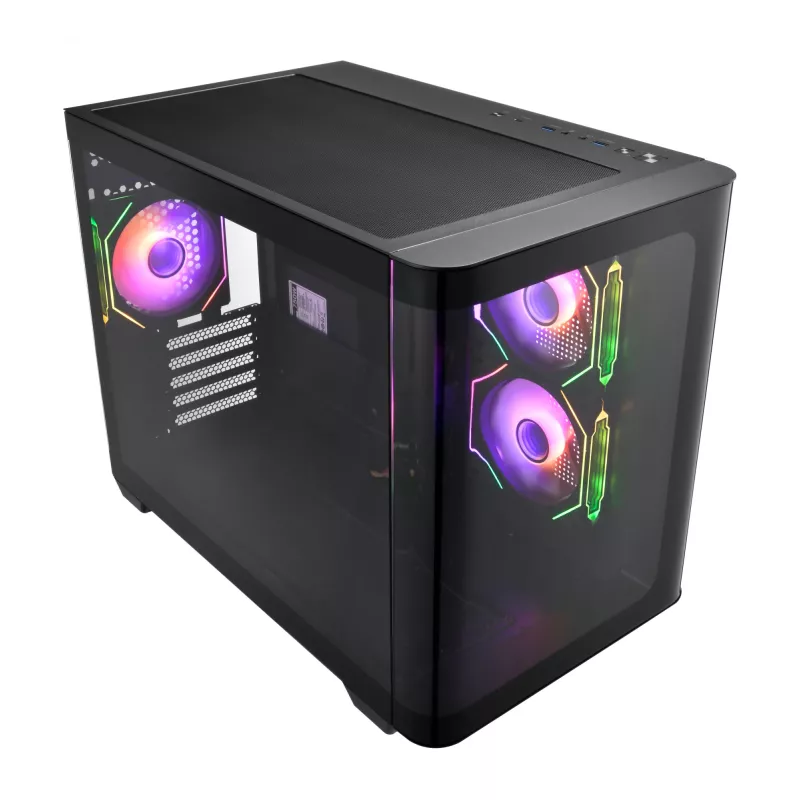 FSP S380-BA behuizing mini tower mITX, mATX zwart ARGB