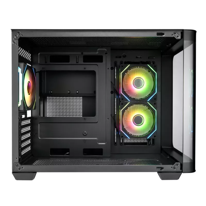 FSP S380-BA behuizing mini tower mITX, mATX zwart ARGB