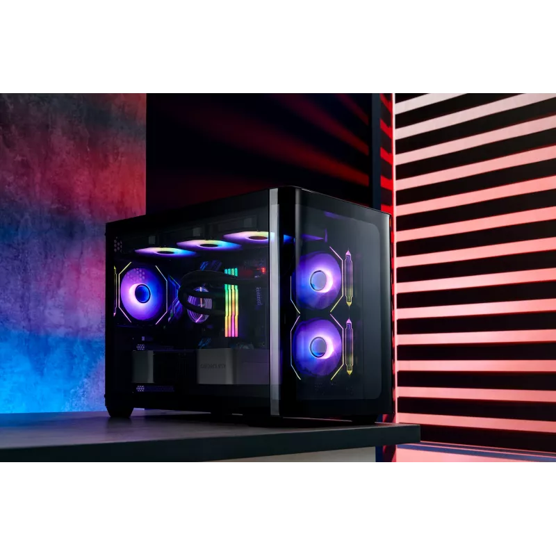 FSP S380-BA behuizing mini tower mITX, mATX zwart ARGB