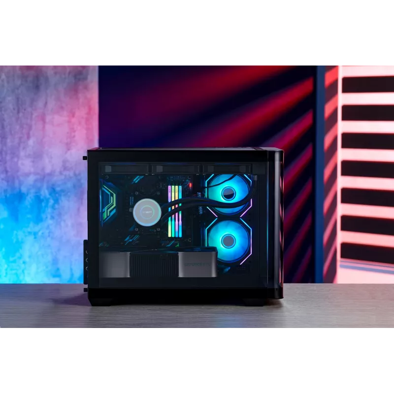 FSP S380-BA behuizing mini tower mITX, mATX zwart ARGB