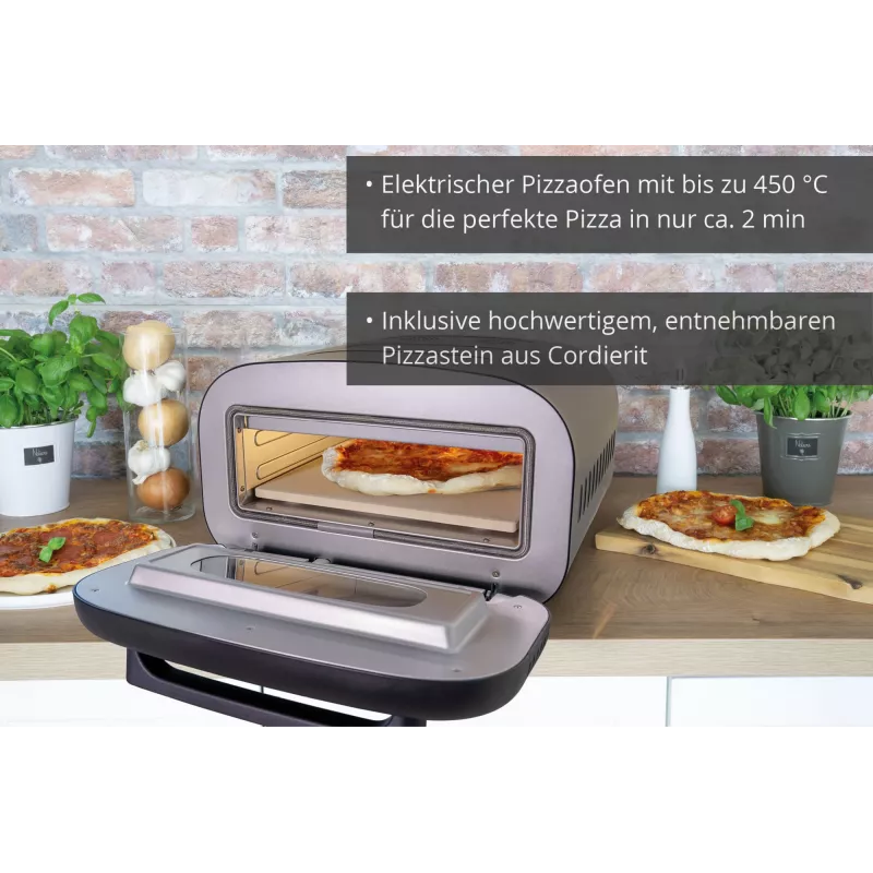 Unold 68805 pizzasteen 1 pizza 1700 W zwart