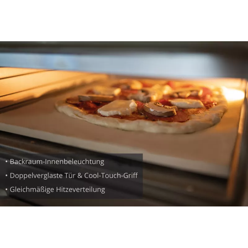 Unold 68805 pizzasteen 1 pizza 1700 W zwart