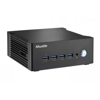 Shuttle Nano PC NA10H7, AMD Ryzen™ 7-8845HS APU, Radeon780M, 2xHDMI, 2xUSB-C 4.0(DP), 2x2.5Gbit LAN, 24/7 continu gebruik, incl. VESA