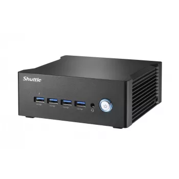 Shuttle Nano PC NA10H7, AMD Ryzen™ 7-8845HS APU, Radeon780M, 2xHDMI, 2xUSB-C 4.0(DP), 2x2.5Gbit LAN, 24/7 continu gebruik, incl. VESA
