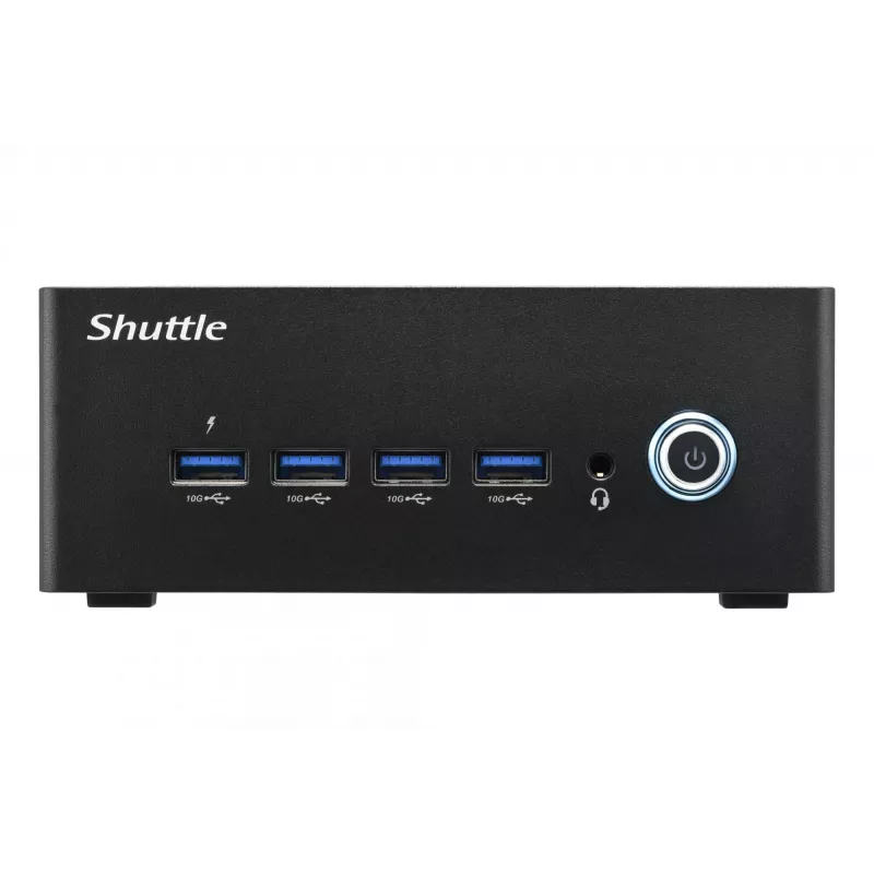 Shuttle Nano PC NA10H7, AMD Ryzen™ 7-8845HS APU, Radeon780M, 2xHDMI, 2xUSB-C 4.0(DP), 2x2.5Gbit LAN, 24/7 continu gebruik, incl. VESA