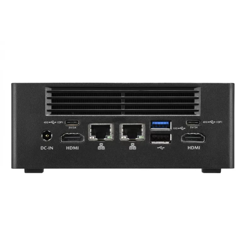 Shuttle Nano PC NA10H7, AMD Ryzen™ 7-8845HS APU, Radeon780M, 2xHDMI, 2xUSB-C 4.0(DP), 2x2.5Gbit LAN, 24/7 continu gebruik, incl. VESA