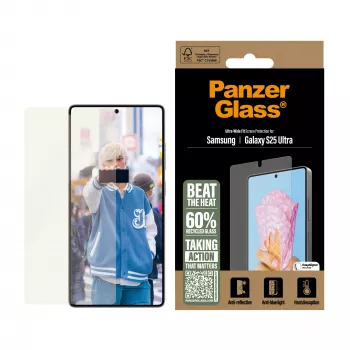 PanzerGlass ® all-in-one displayschermfolie Samsung Galaxy S25 Ultra | Ultra Wide Fit