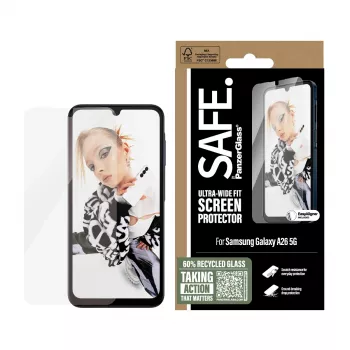 PanzerGlass SAFE. by ® Screen Protector Samsung Galaxy A26 5G | Ultra-Wide Fit met EasyAligner