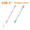 Club 3D CAC-3010 USB-C-naar-USB-C-kralenkabel, 2 m, PD 60 W, 480 Mbps, roze