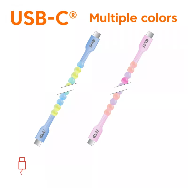 CLUB3D CAC-3011 USB-kabel 2 m USB C blauw, groen