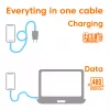 CLUB3D CAC-3011 USB-kabel 2 m USB C blauw, groen