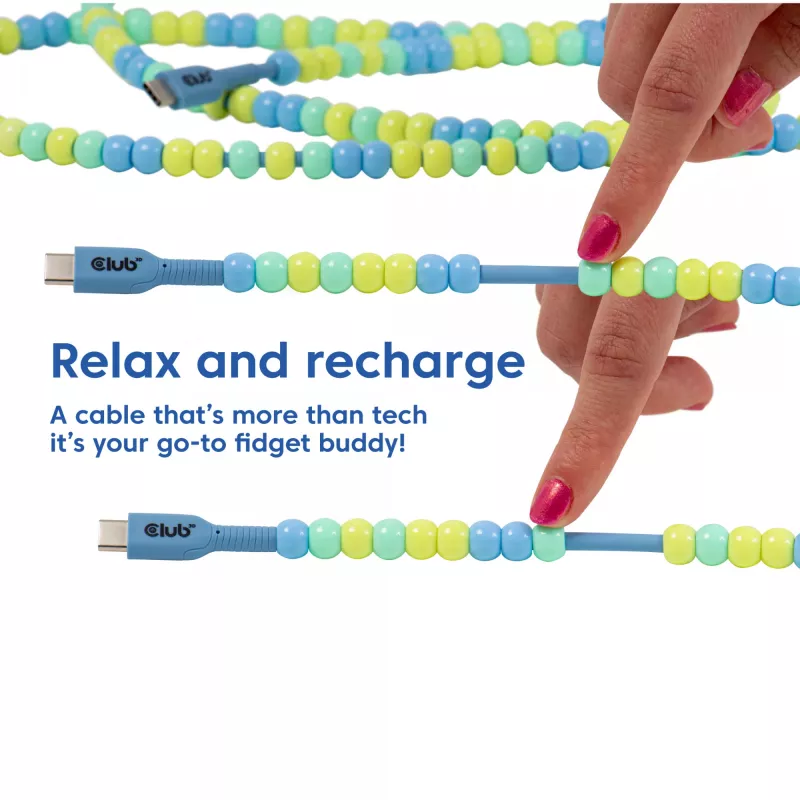 CLUB3D CAC-3011 USB-kabel 2 m USB C blauw, groen