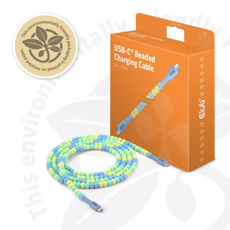 CLUB3D CAC-3011 USB-kabel 2 m USB C blauw, groen