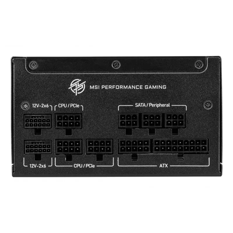 MSI MPG A850GS PCIE5 voeding 850 W 24-pin ATX ATX zwart