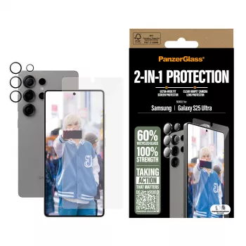 PanzerGlass ® 2-in-1 beschermpakket voor Samsung Galaxy S25 Ultra