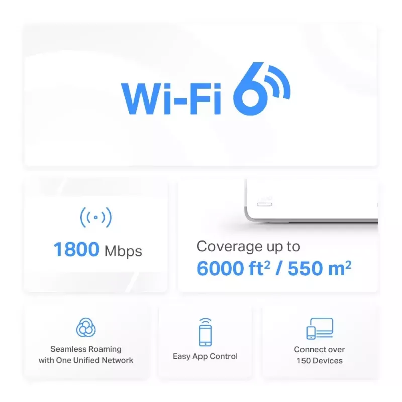 Mesh-systeem Mercusys HALO H70X dual-band Wi-Fi 6