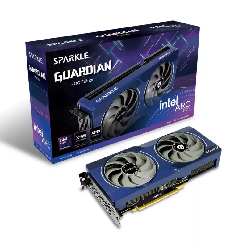 SPARKLE grafische kaart - Arc B570 Guardian OC - 10 GB GDDR6 - PCI-Ex