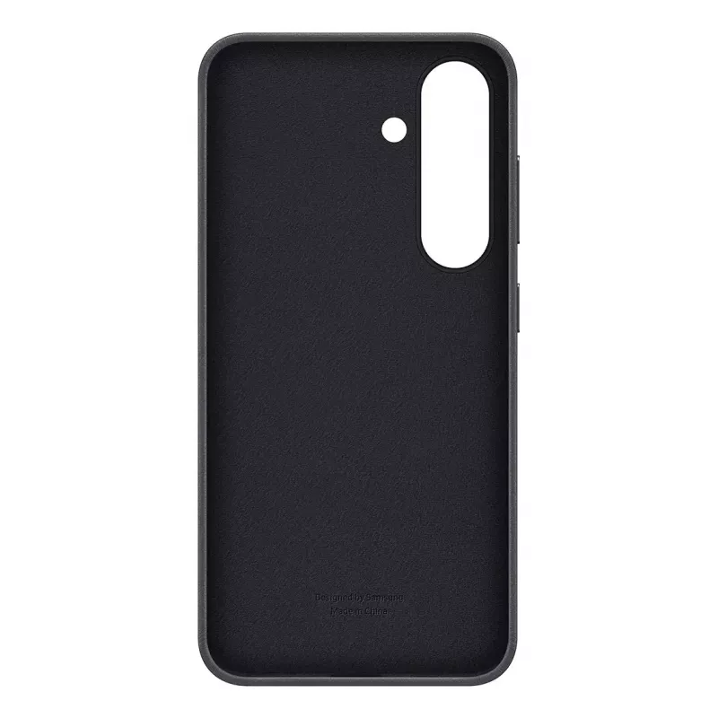 Hoesje Samsung Galaxy S25 kunstleren hoesje zwart