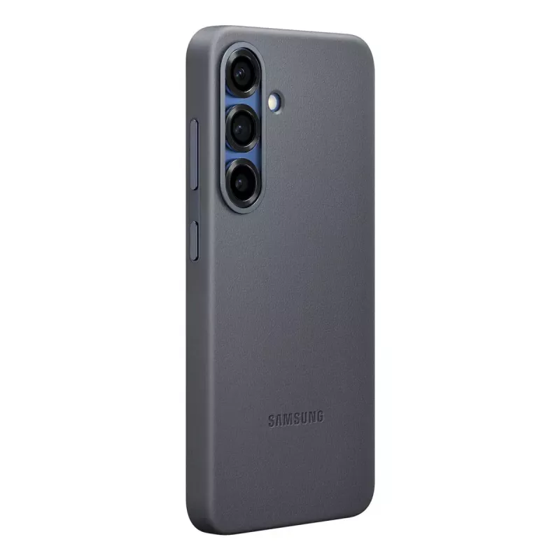Hoesje Samsung Galaxy S25 kunstleren hoesje zwart