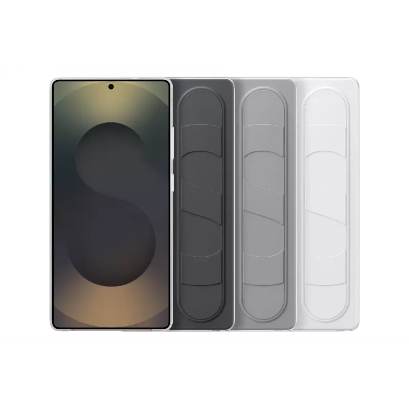 Samsung EF-GS938CJEGWW Standing Grip Case voor Galaxy S25 Ultra, siliconen, grijs