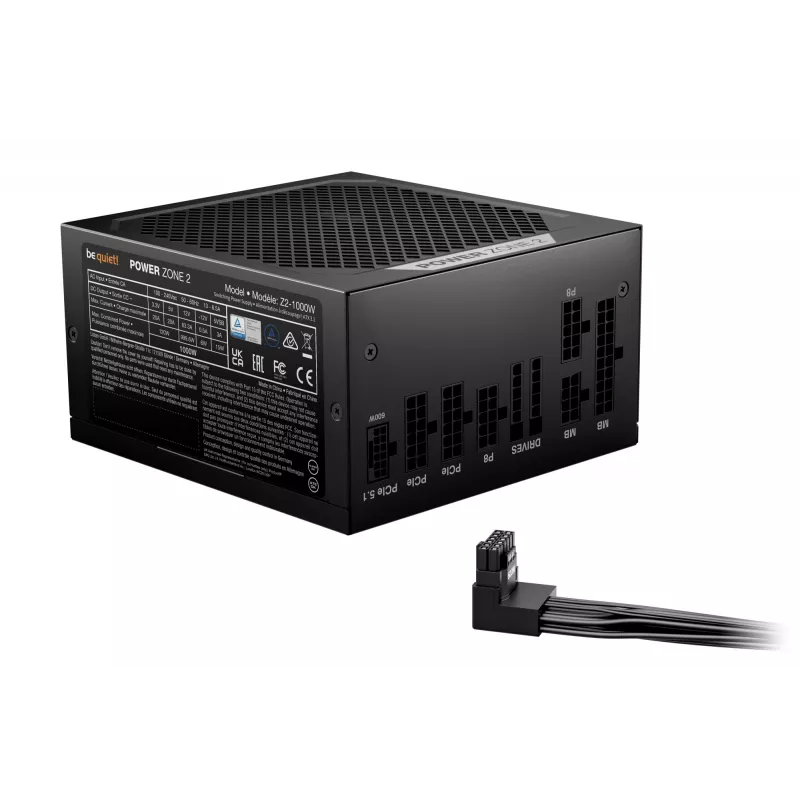 be quiet POWER ZONE 2 1000W voeding 20+4 pin ATX ATX zwart