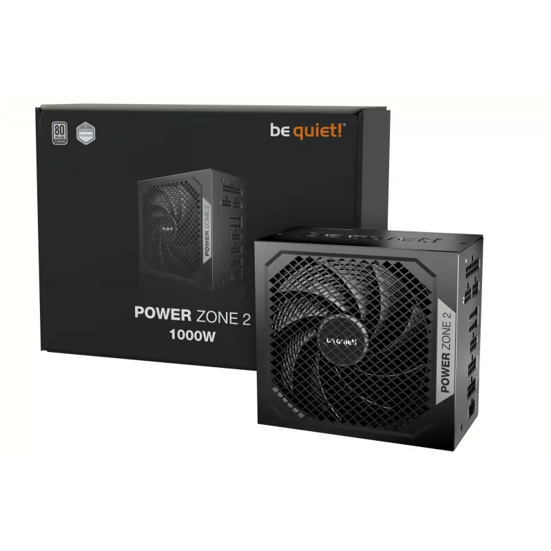 be quiet POWER ZONE 2 1000W voeding 20+4 pin ATX ATX zwart