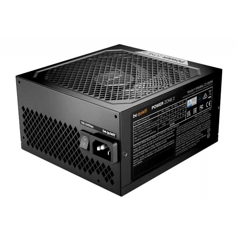 be quiet! POWER ZONE 2 850W Voeding 20+4 pin ATX ATX Zwart