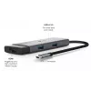 TP-Link UH5020C USB-C-hub, 5 poorten, HDMI 4K@60Hz, 100 W Power Delivery, 1x USB-C, 2x USB-A, 5 Gbps, aluminium, grijs