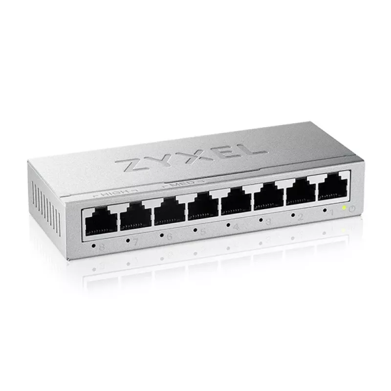Zyxel GS-108BV5-EU0101F Netwerk-switch Unmanaged L2 Gigabit Ethernet (10/100/1000)