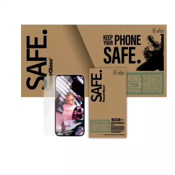 PanzerGlass SAFE. by ® screenprotector iPhone 17e | 16e | 14 | 13 | 13 Pro | Ultra-Wide Fit