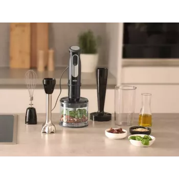 Braun MultiQuick 5 Pro 0.6 L Staafmixer 1000 W Zwart, Zilver