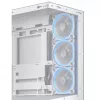 PC-behuizing ASUS A31 Plus TG ARGB WHITE Midi Tower — ATX, Tempered Glass, ARGB, 3x120mm + 1x120mm ventilator, 38 cm GPU, 165 mm CPU-koeler