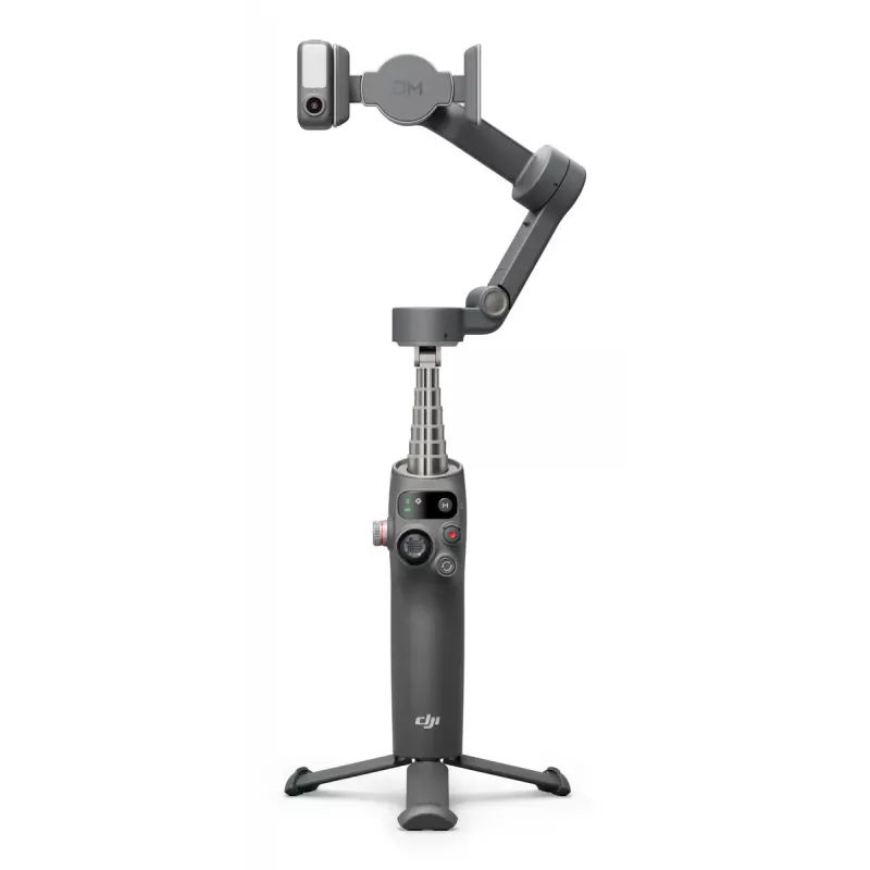 DJI Osmo Mobile 7P smartphonegimbal, 3-assige stabilisatie, ActiveTrack 7.0, telescoopstang, Bluetooth 5.3, donkergrijs