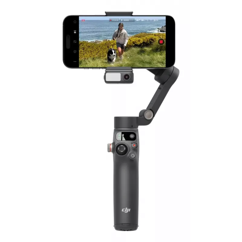 DJI Osmo Mobile 7P smartphonegimbal, 3-assige stabilisatie, ActiveTrack 7.0, telescoopstang, Bluetooth 5.3, donkergrijs