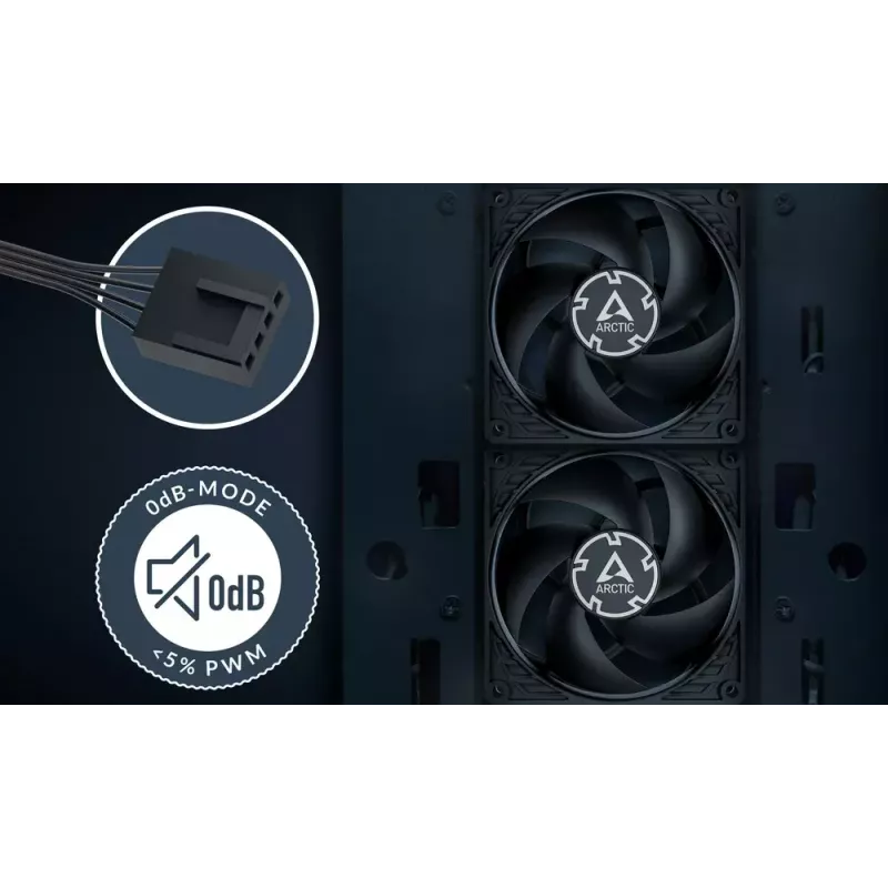 Ventilator ARCTIC P9 Max zwart 92 mm high-speed PWM 98,97 m³/h