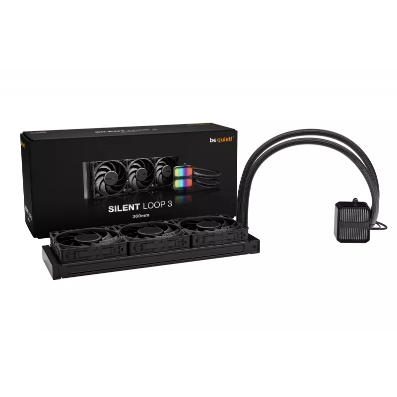 be quiet! Silent Loop 3 360 mm processor all-in-one vloeistofkoeler 12 cm zwart 1 stuk