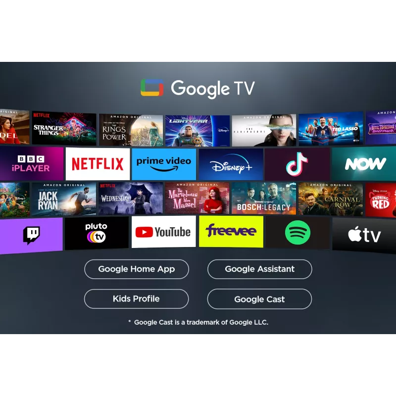 TCL V6C 65V6C tv 165,1 cm (65 inch) 4K Ultra HD smart tv Wi-Fi metallic 280 cd/m²