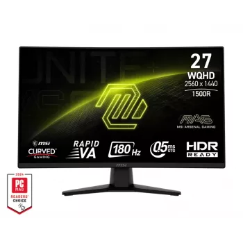 MSI MAG 274CQFDE computermonitor 68,6 cm (27 inch) 2560 x 1440 pixel Wide Quad HD zwart