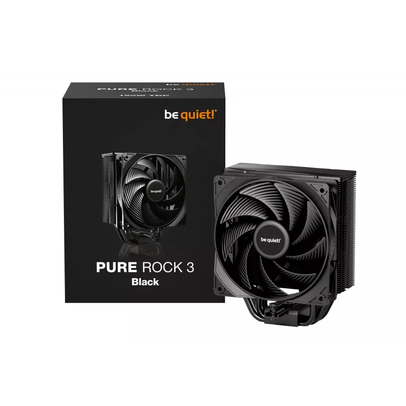 be quiet! Pure Rock 3 zwart processor-luchtkoeler 12 cm 1 stuks