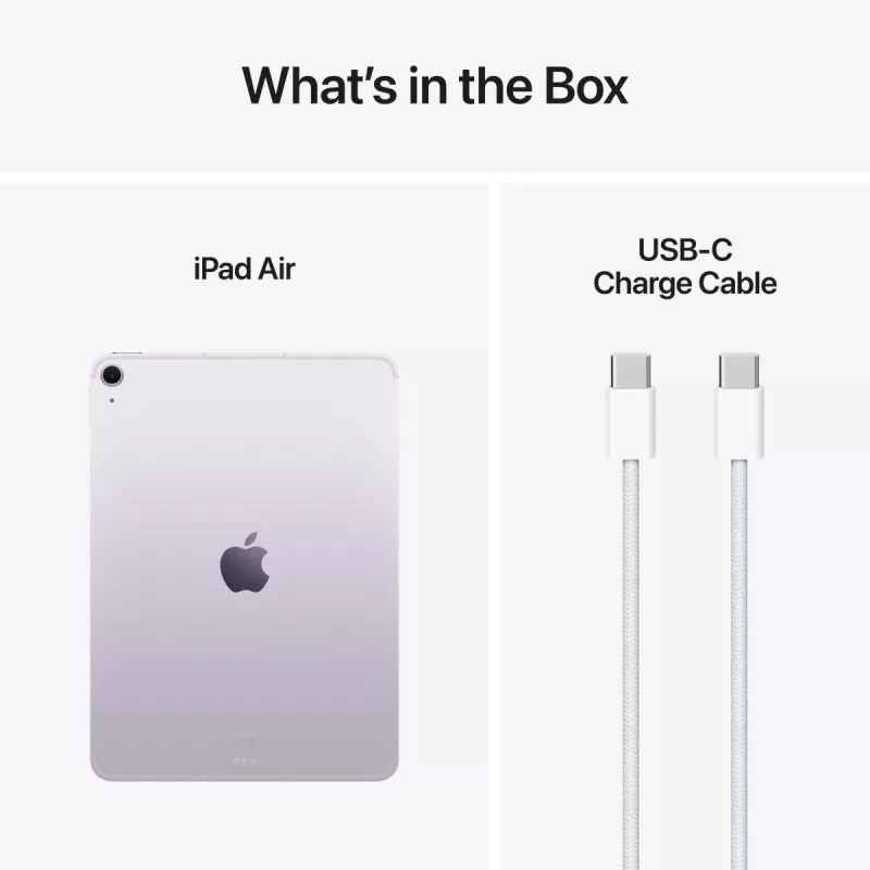 APPLE iPad Air (2025) - M3 - 11 inch - 7e generatie - Wi-Fi + Cellular - 128 GB - paars