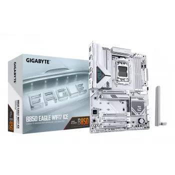 Moederbord GIGABYTE B850 EAGLE WIFI7 ICE, AMD B850, socket AM5, ATX