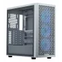 PC-behuizing Cooler Master Elite 502 Midi Tower wit — ATX, 3x 120 mm voor, 120 mm achter, voeding onder, ondersteunt 2,5-inch-/3,5-inch-schijven