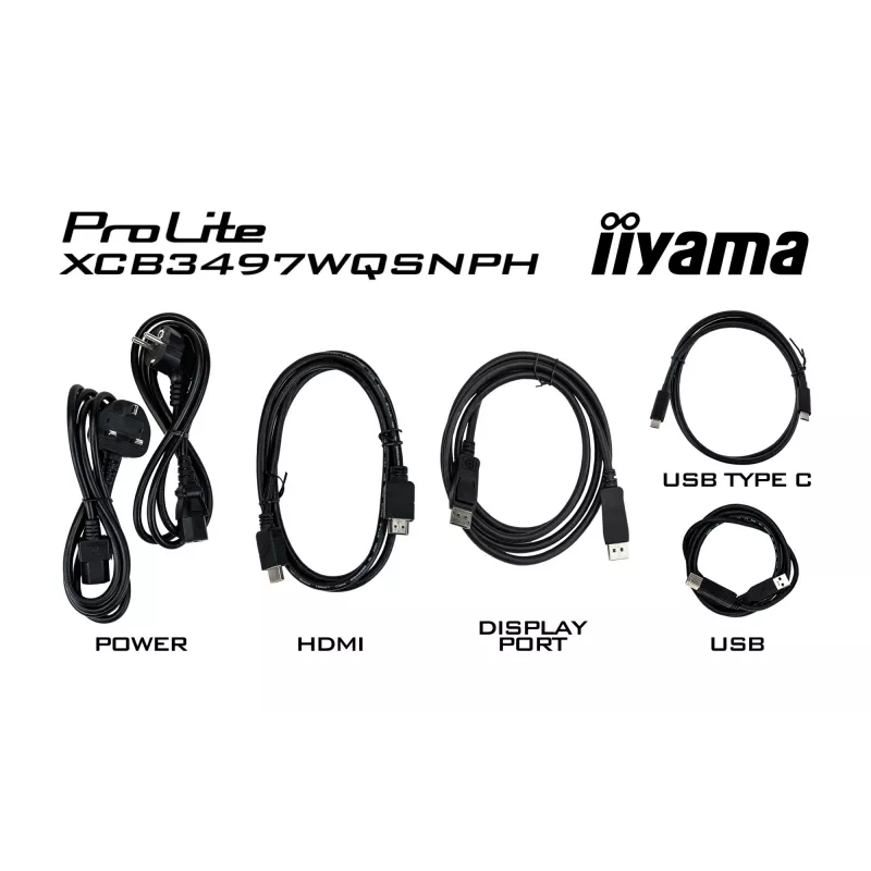 iiyama ProLite XCB3497WQSNPH-B1 computermonitor 86,4 cm (34 inch) 3440 x 1440 pixel UltraWide Quad HD LED zwart