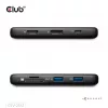 CLUB3D 8-1 draagbare dock USB Type-C® 10Gbps naar HDMI™ en DisplayPort™ 8K30Hz PD max. 100Watt