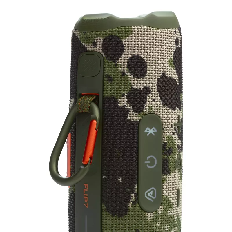JBL Flip 7 (JBLFLIP7SQUAD) draagbare Bluetooth-speaker, Bluetooth 5.4, IP68, 4800 mAh, Squad kaki camouflage