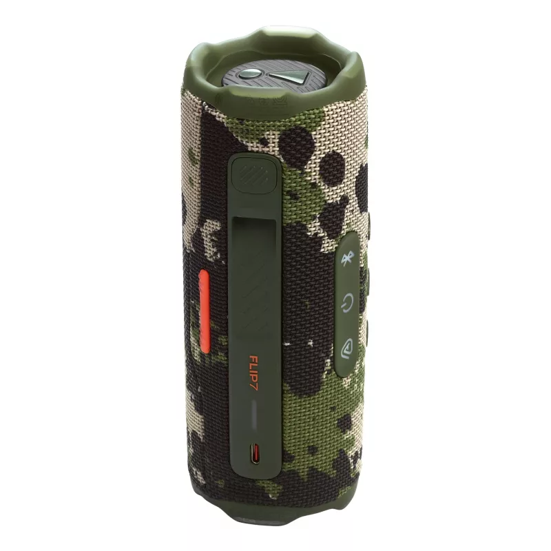 JBL Flip 7 (JBLFLIP7SQUAD) draagbare Bluetooth-speaker, Bluetooth 5.4, IP68, 4800 mAh, Squad kaki camouflage