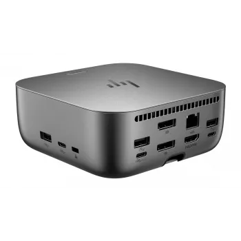HP Thunderbolt 4 Ultra 180W G6 dock, bedraad, Thunderbolt 4, 180 W, 10,100,1000,2500 Mbit/s, grijs, 8K Ultra HD
